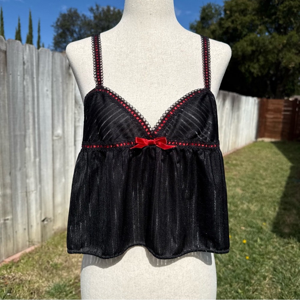 American Vintage Black and Red Camisole